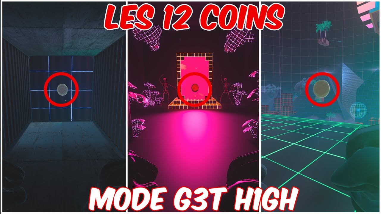 Les 12 Emplacements des Coins ! (Mode G3T H1GH)