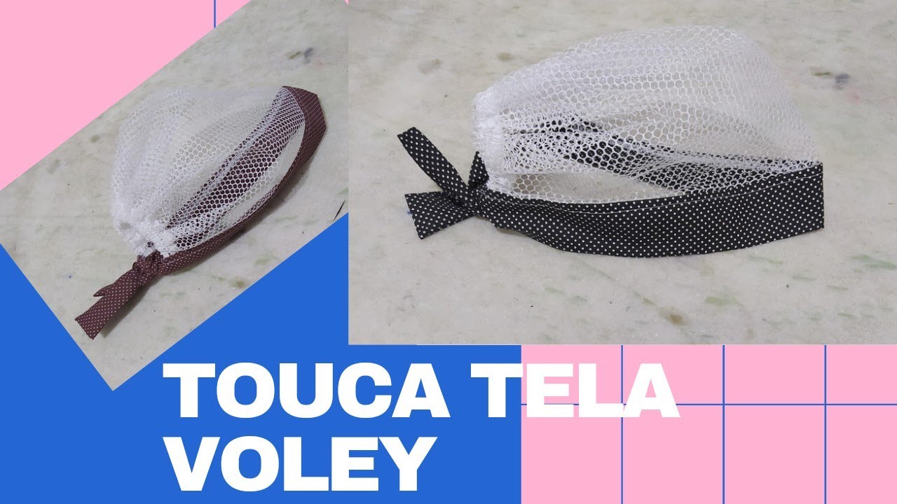 como fazer touca de ,tela ,filó,redinha,tecido, com medidas, passo a passo fácil.