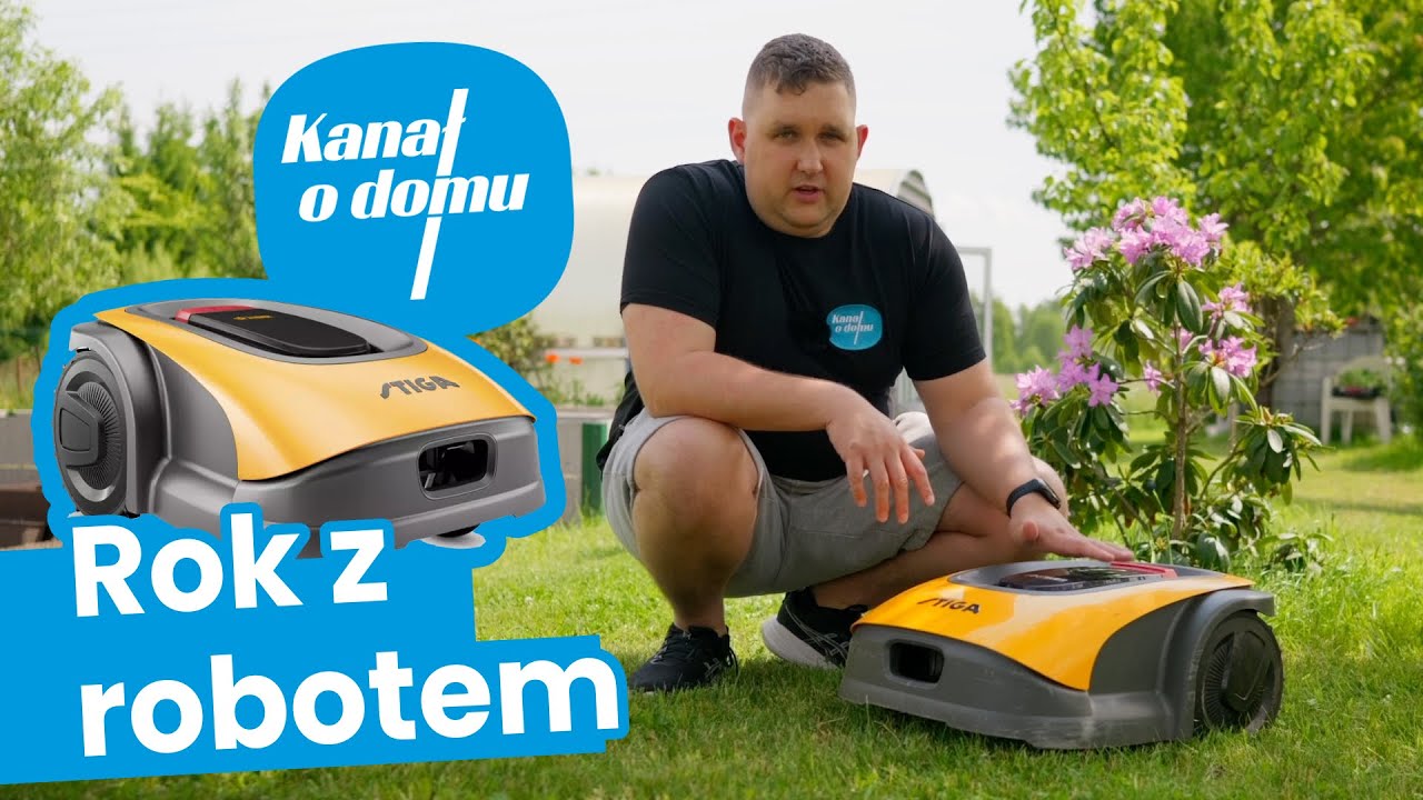 ROBOT KOSZĄCY po roku (na brzydkim trawniku)