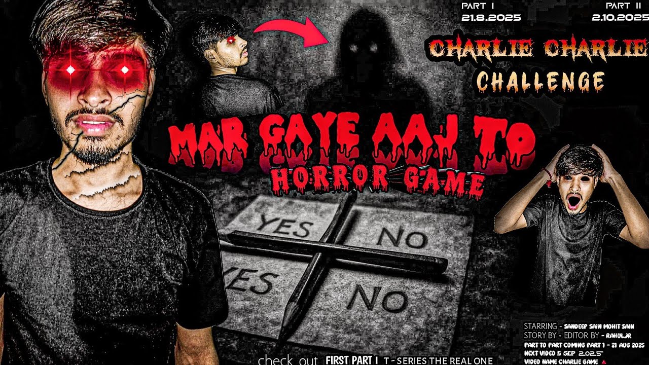 CHARLIE CHARLIE CHALLENGE PART 1 | MAR GAYE AAJ TO | GHOST SE BAATE 🤯 | RR2 | #charlie #horror #game