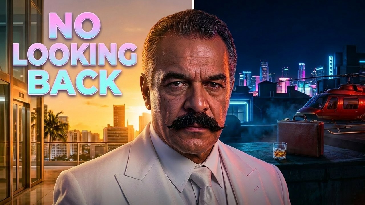 80s Retro Miami Vibe | Cinematic Synthwave | No Looking Back: (Official Music Video)