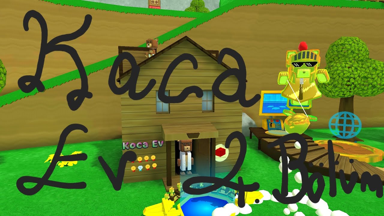 Koca Ev altın ayılar, sandıklar ve stickerlerin yerleri - Super Bear Adventure
