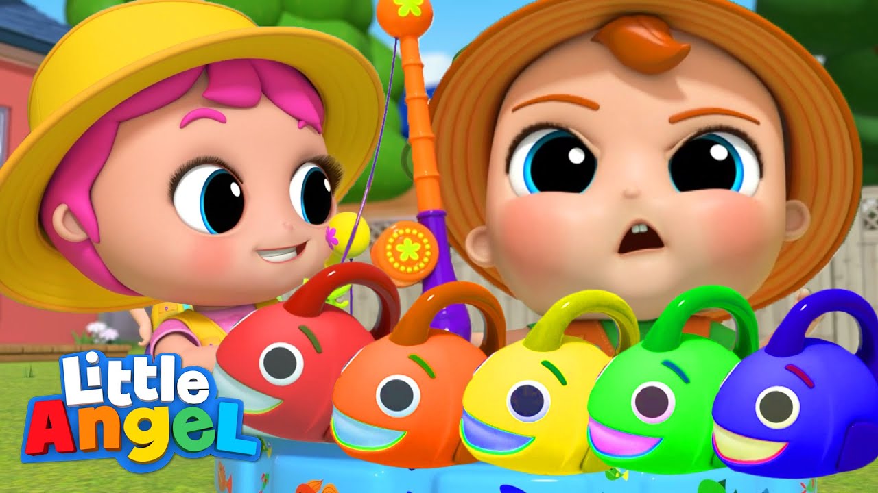 10 Little Rainbow Color Fishies | Kids Cartoons and Nursery Rhymes