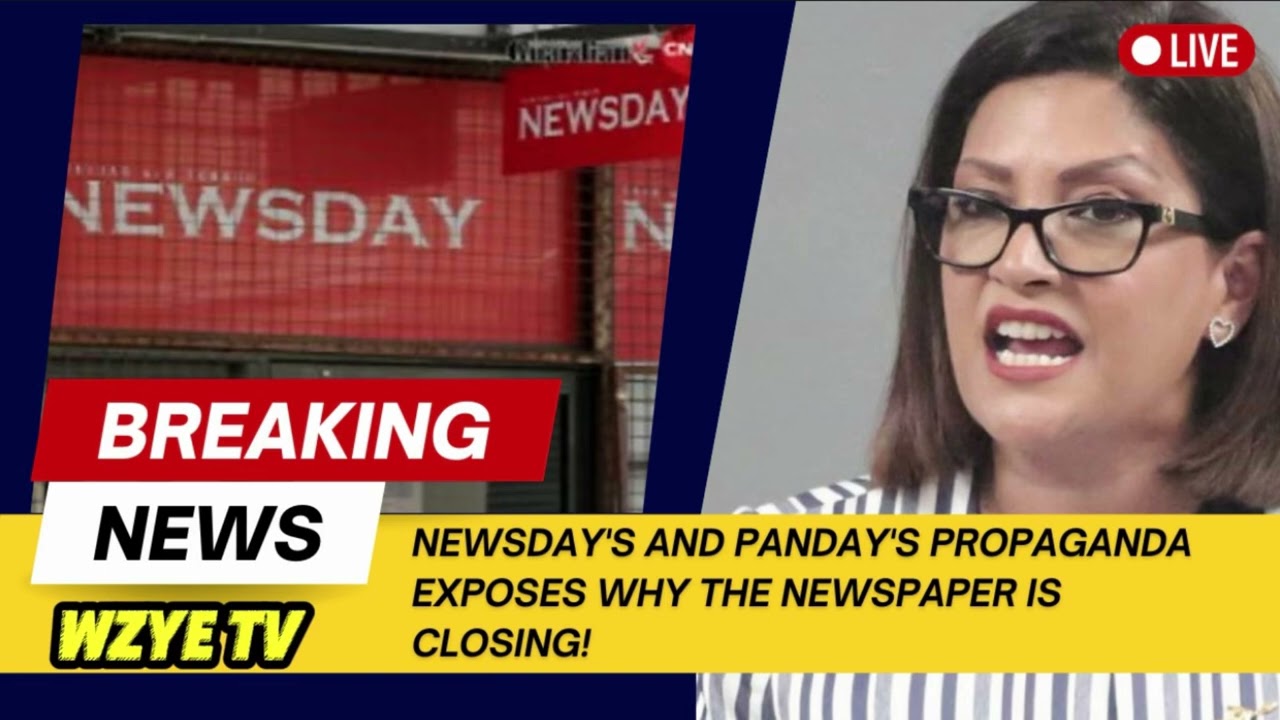 Message To The People Of T&T-Newsday's and Panday's Propaganda Exposes Why the Newspaper Is Closing!