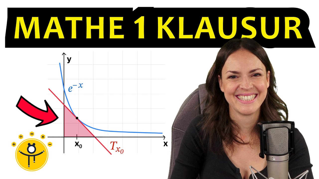 Mathe 1 Klausur &ndash; Fl&auml;che zwischen Tangente und Achsen