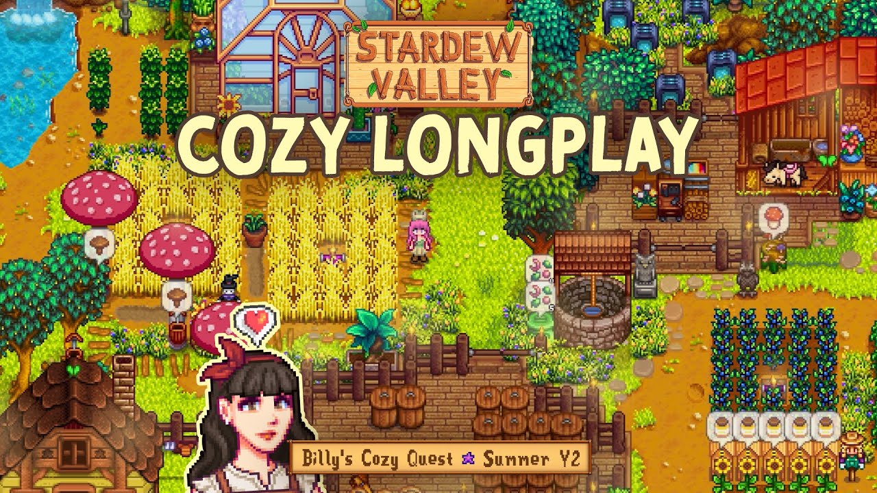 Stardew Valley 1.6 Cozy Longplay to Fall Asleep, Work, or Study To 🌻 Summer Y2