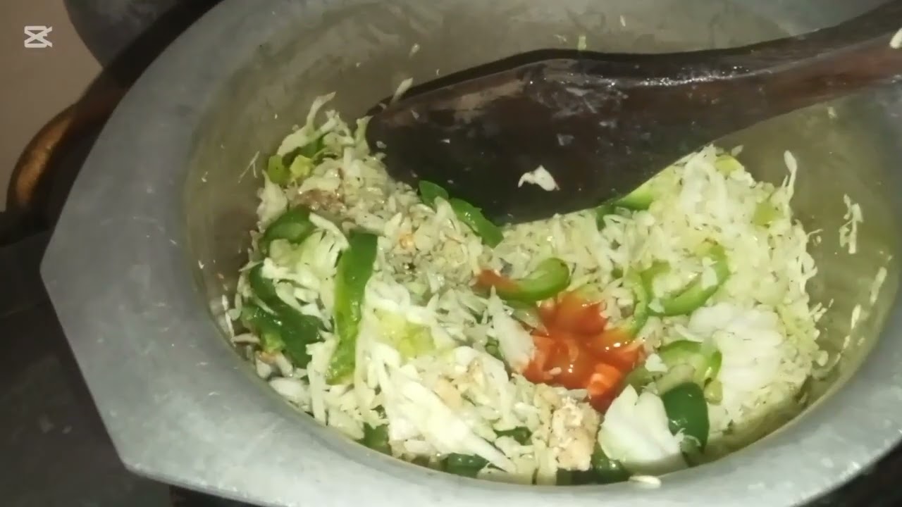 dinner main aj banaya speggite fried rice 😋