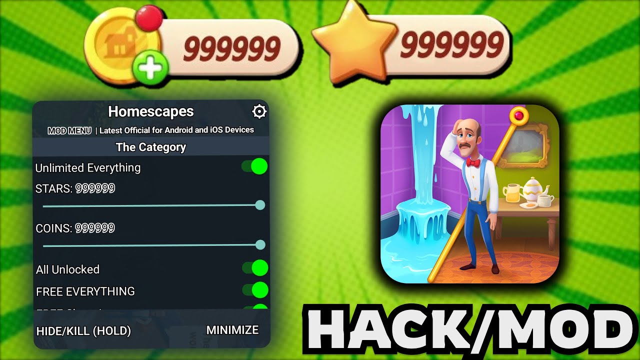 Homescapes Hack 2026 &ndash; Unlimited Coins & Stars on iOS and Android (Homescapes Mod APK Tutorial)