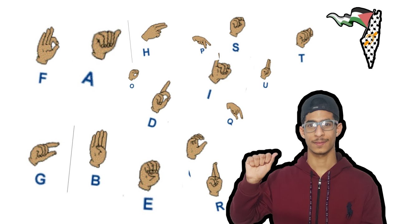 فيديو تعليم الأحرف باللغة الانجليزية بالاشارات للصم