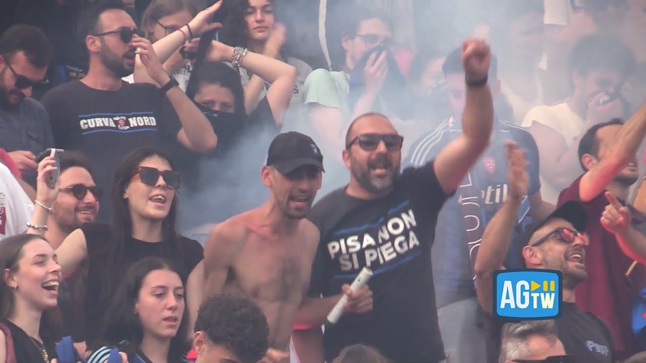 Pisa promosso in serie A, scoppia la festa in città