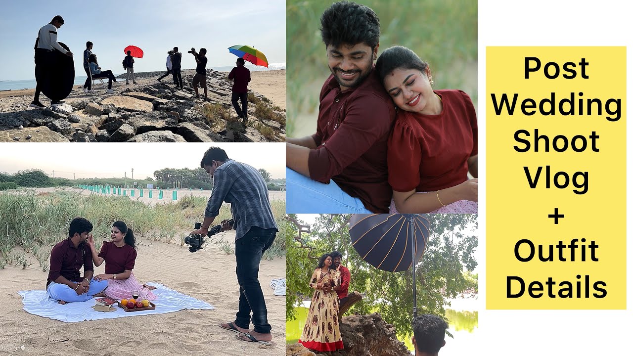 Post wedding shoot vlog | Outfit details of post wedding shoot | post wedding photo shoot