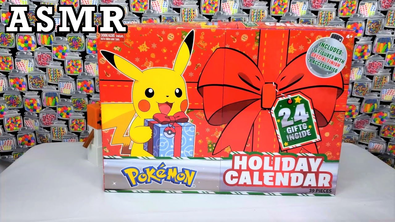 Unboxing Pokemon Holiday Advent Calendar - 2021 | ASMR