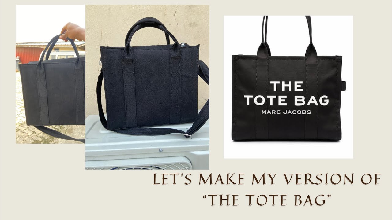 DIY THE TOTE BAG / DIY STRUCTURED TOTE BAG / MARC JACOB TOTE BAG DUPE/ DIY MARC JACOB TOTE BAG