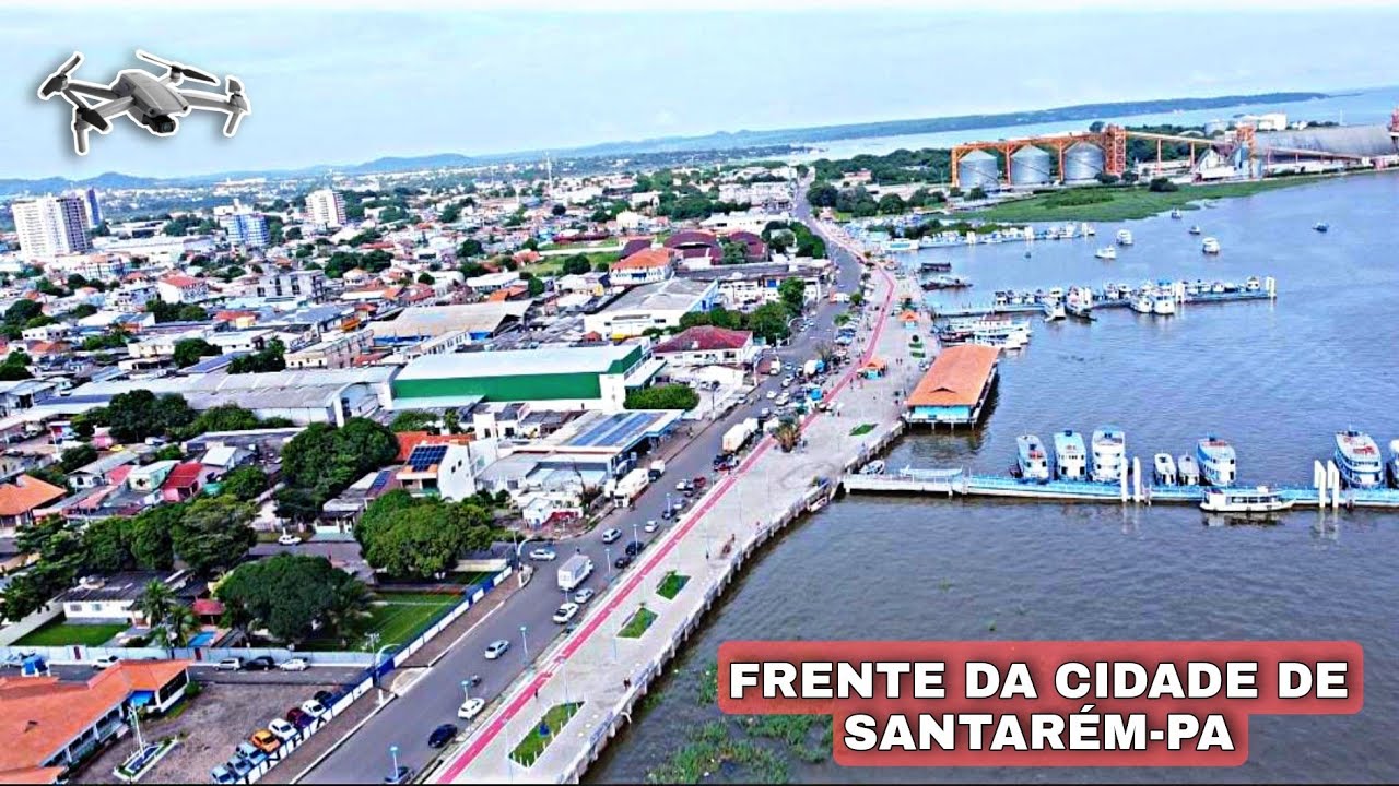 BELAS IMAGENS DA FRENTE DA CIDADE DE SANTARÉM-PA!