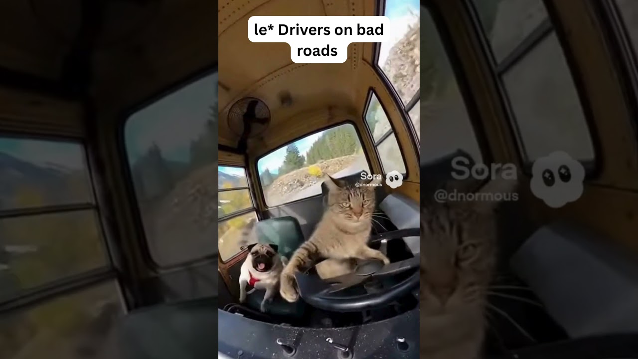 Drivers on bad roads 😁 