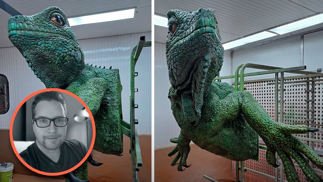 Custom Sculpture Manufacturer - Theme Iguana Sculpture - By David Theming Works