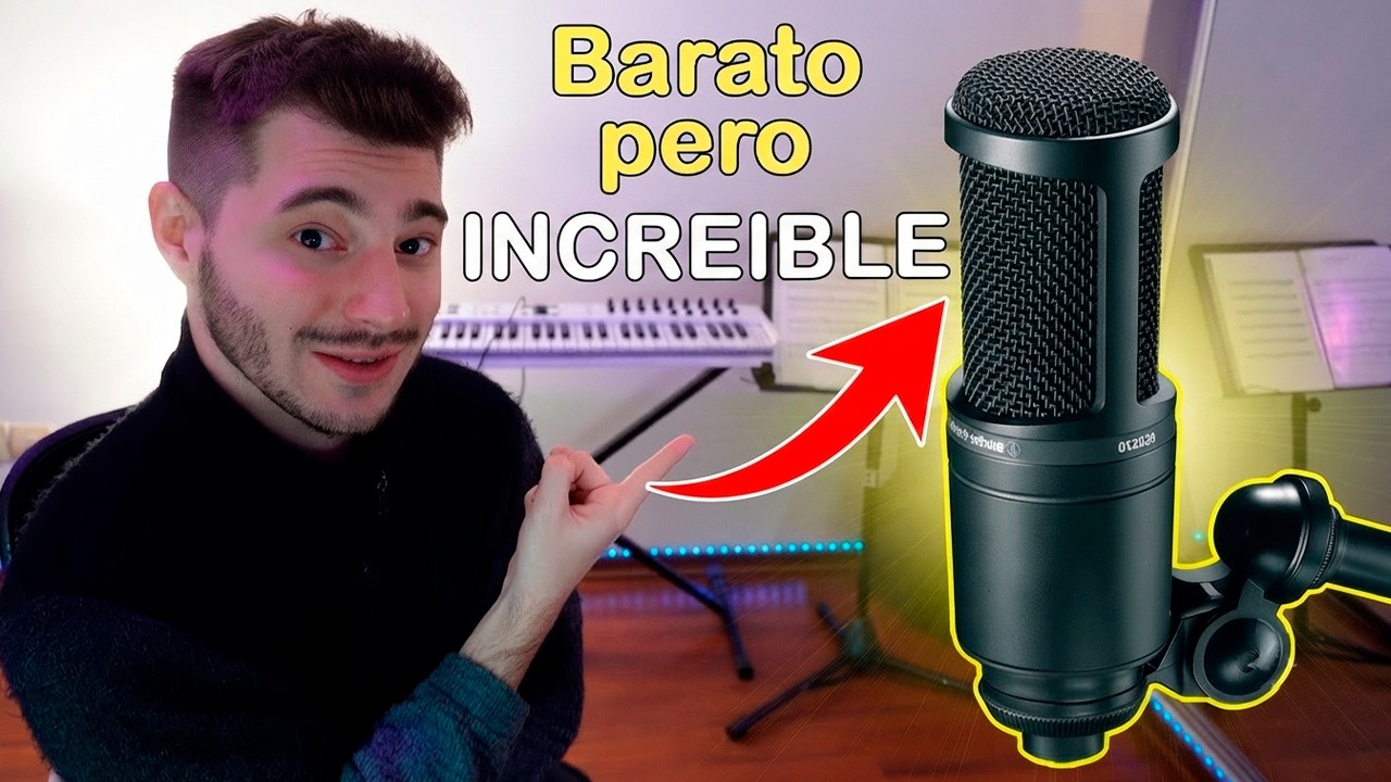 El MICRÓFONO BARATO favorito de los MÚSICOS Calidad Precio - Audio Technica AT2020