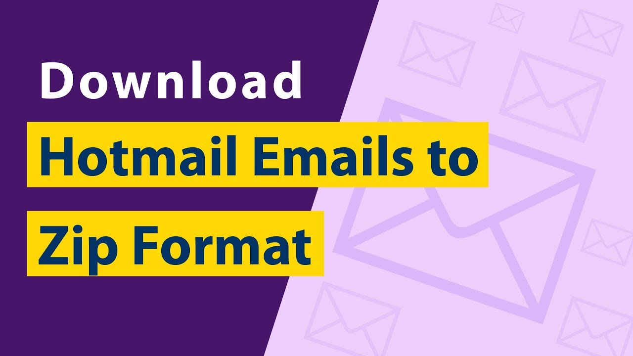 Hotmail to Zip - Download Hotmail Emails to Zip Archive Format