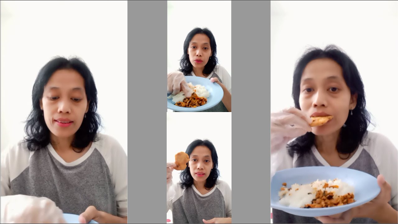 Makan 2 menu tempe :  sambal tempe kemangi dan tempe mendoan
