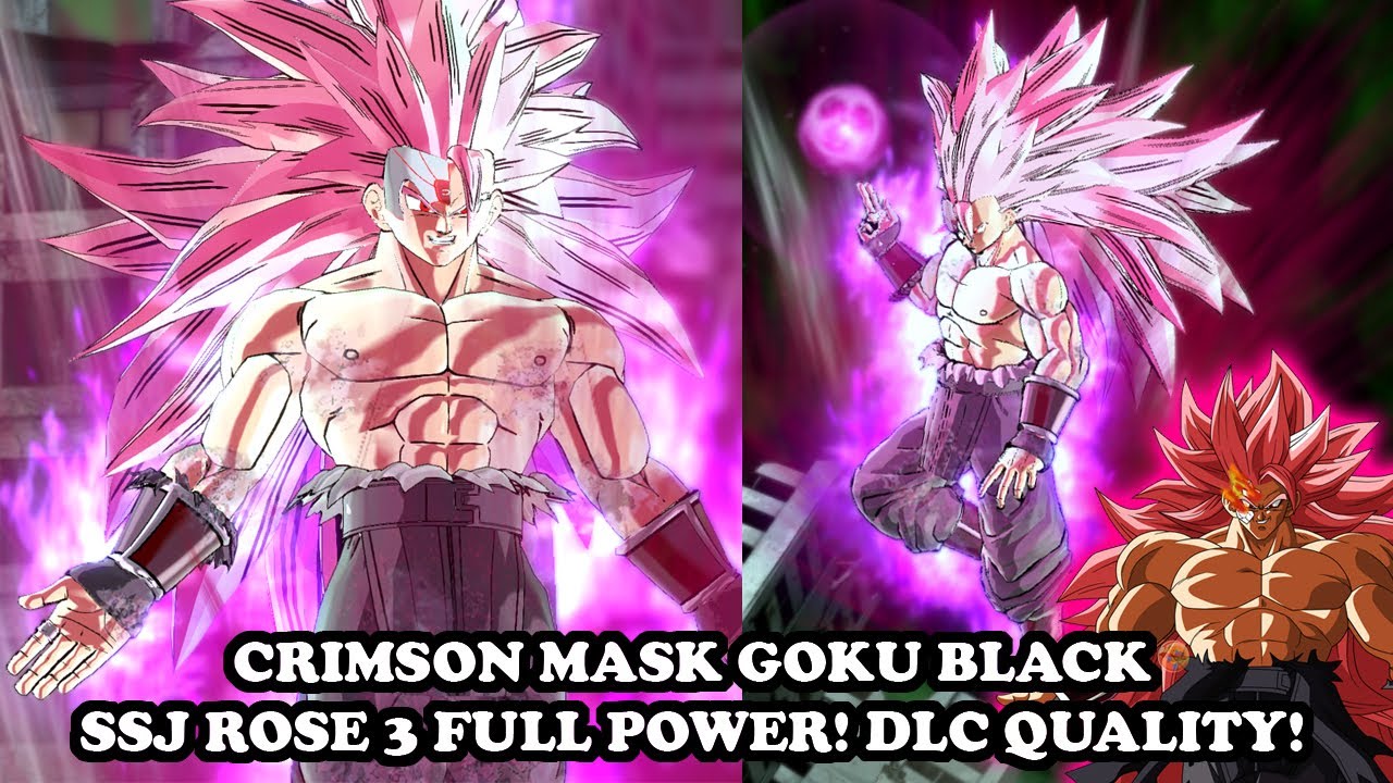 DLC Crimson Goku Black FINAL FORM SSJ3 Rosé Full Power [DB Heroes]! NEW MOVESET & SKILLS! DB XV2 Mod