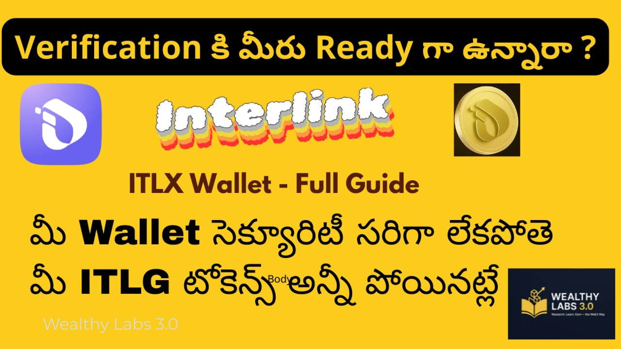 Before ITLG Verification: ITLX Wallet Security Guide | Create, Import & Protect Your Tokens
