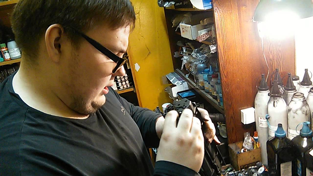 Заправка картриджа  hp436