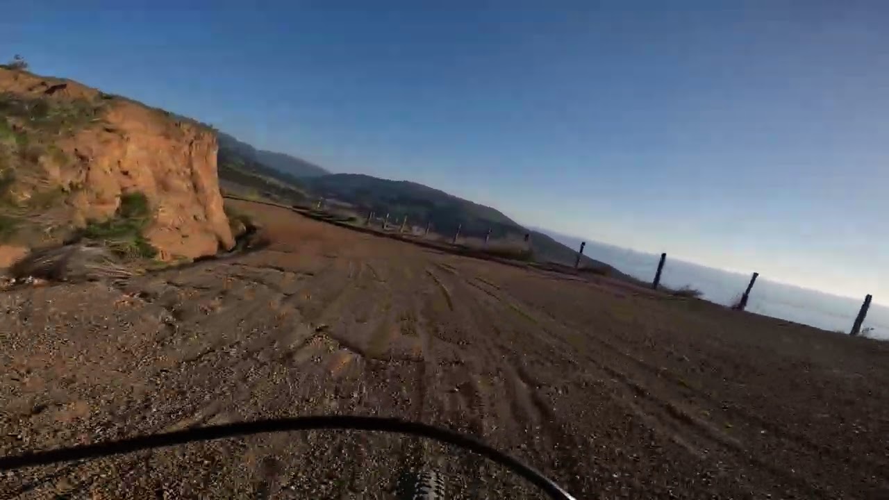 Big Sur - 1.24.26 - Old Coast Road loop, Down from top of 2nd hill (to gate near Andrew Molera)