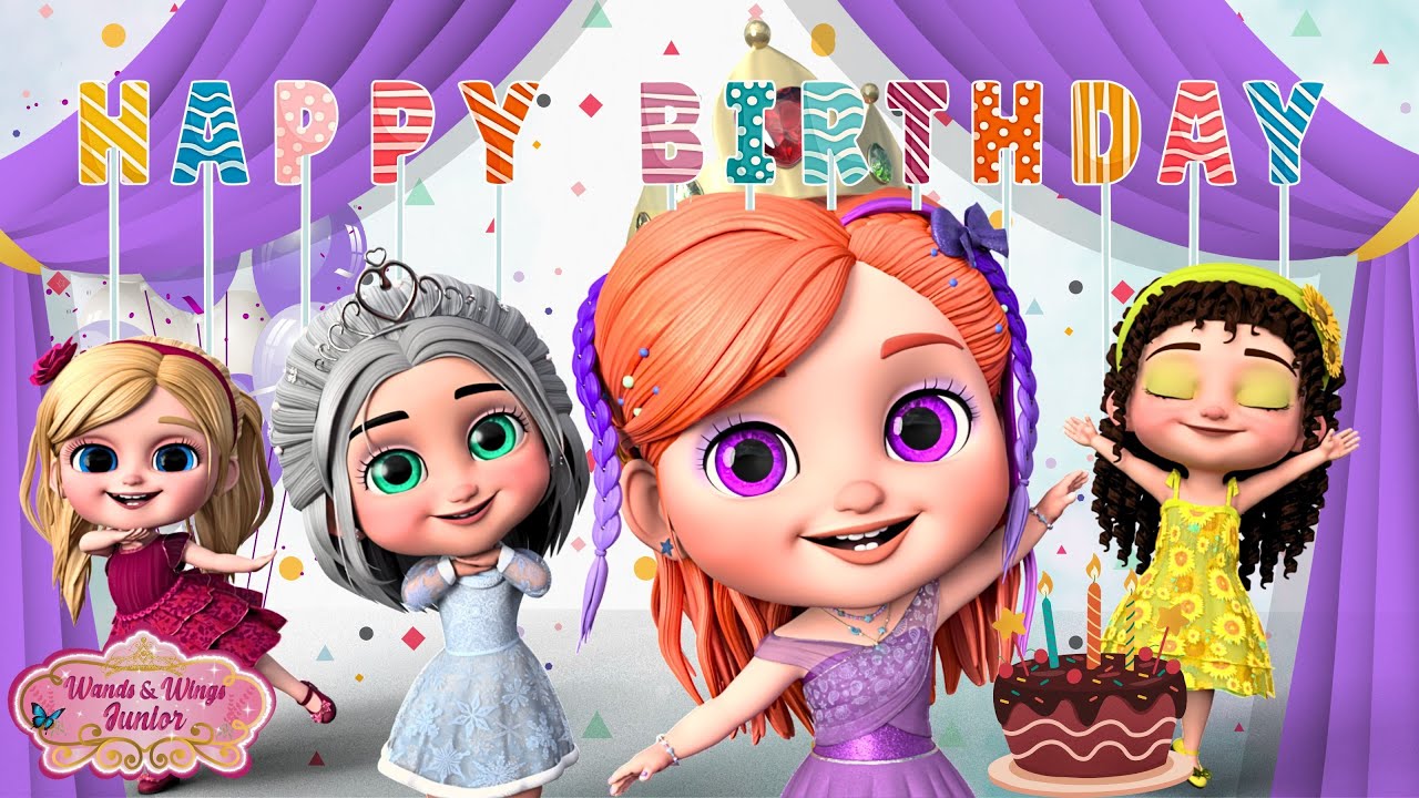 Happy Birthday Song | Pearl's Birthday | Nursery Rhymes | Princess Tales