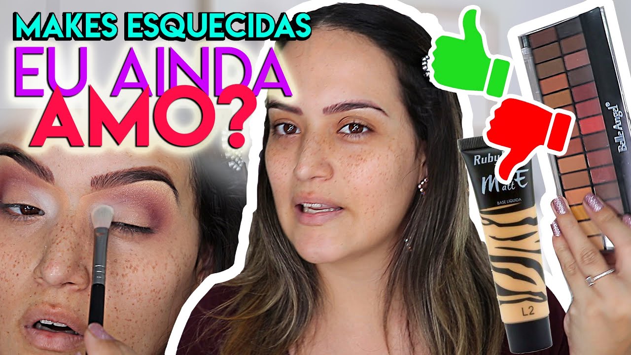 Maquiagem com meus produtos ANTIGOS FAVORITOS baratinhos