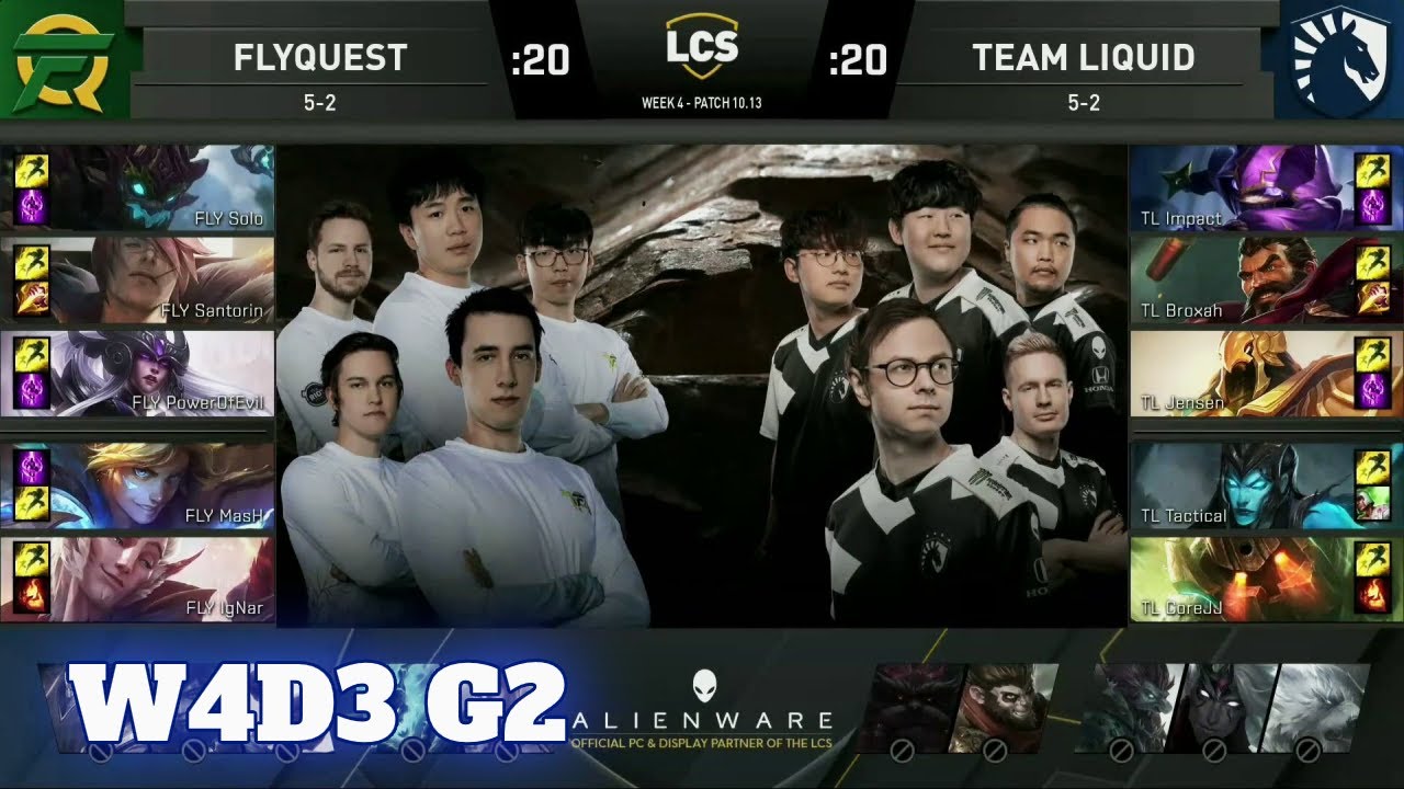FlyQuest vs Team Liquid | Week 4 Day 3 S10 LCS Summer 2020 | FLY vs TL W4D3