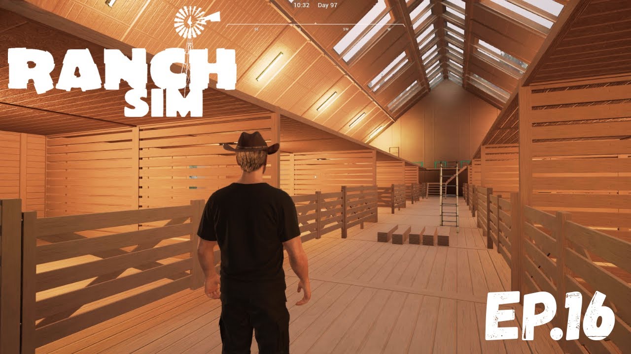 Геймплей Ranch Simulator, эпизод 16 (Есть хорошие и плохие новости): Сарай достроен.