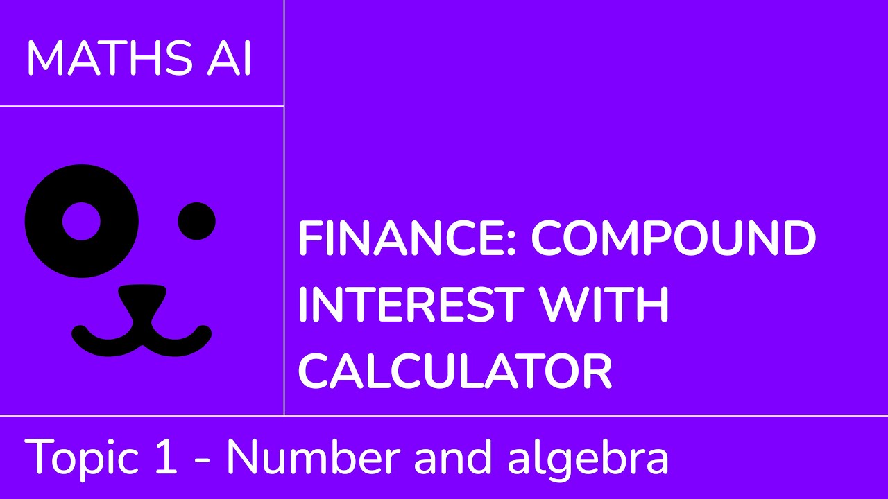Finance - compound interest with calculator [IB Maths AI SL/HL]