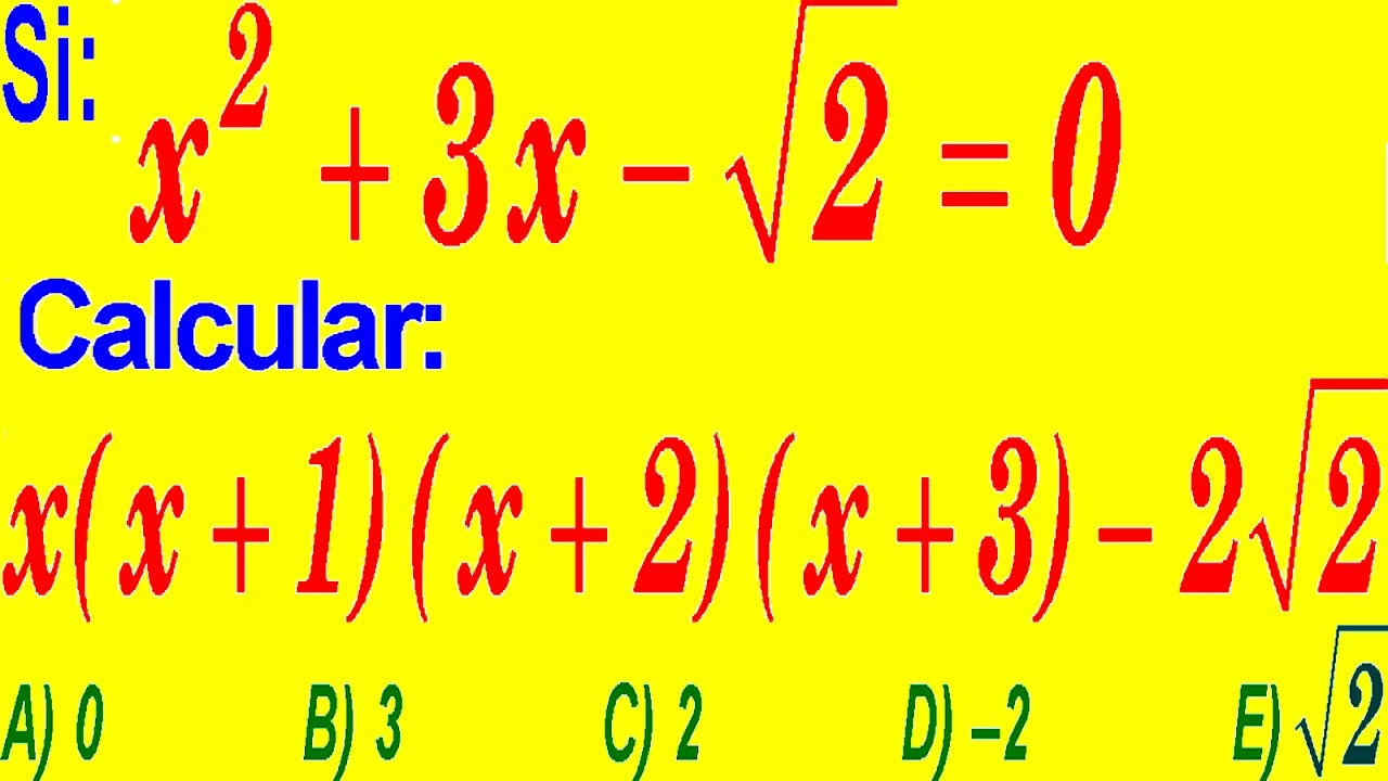 Productos Notables-Examen Ingreso a la  Universidad Nivel SAN MARCOS-Problema Resuelto-Álgebra