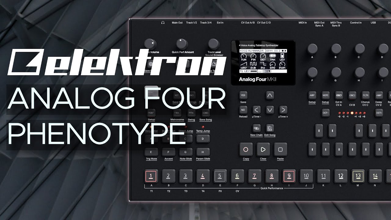 Elektron Analog Four Sound Pack: Presets for Ambient, Techno and Electronica