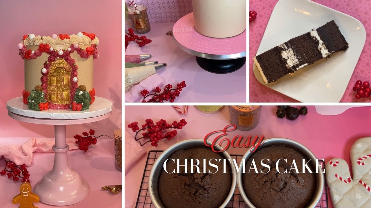 Gâteau de Noël facile que même les débutants peuvent maîtriser ! ❄️