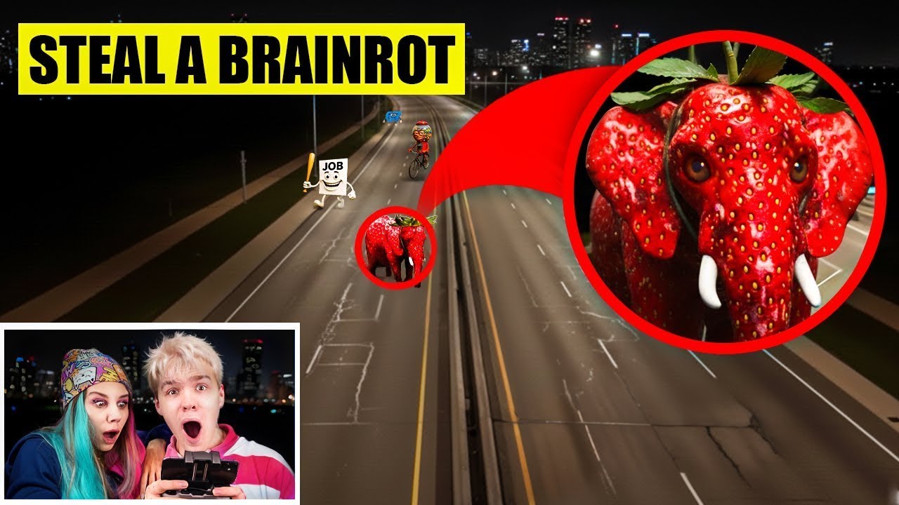 J’AI ATTRAPÉ UN STEAL A BRAINROT DANS LA VRAIE VIE ! ÉLÉPHANT FRAISE RADIOACTIF