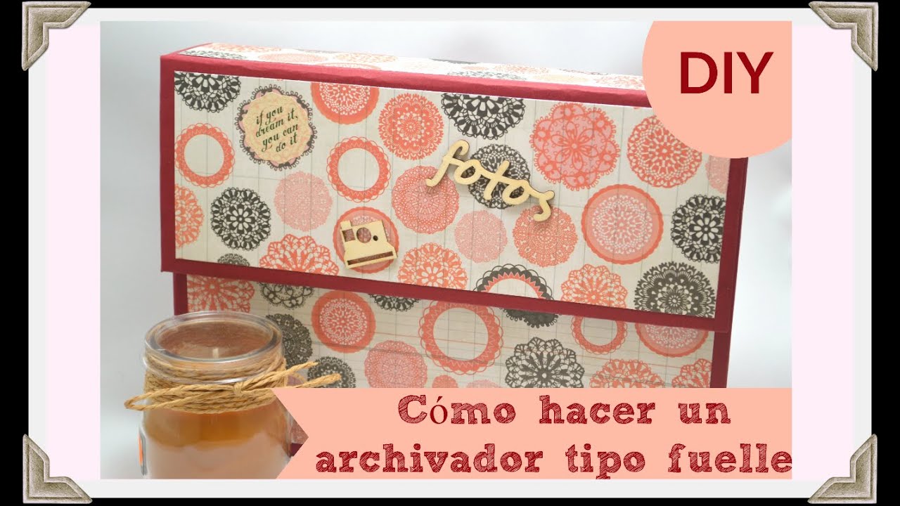 OrganizARTE 2: Cómo hacer un archivador de fuelle para fotos-Tiempo y Lugar