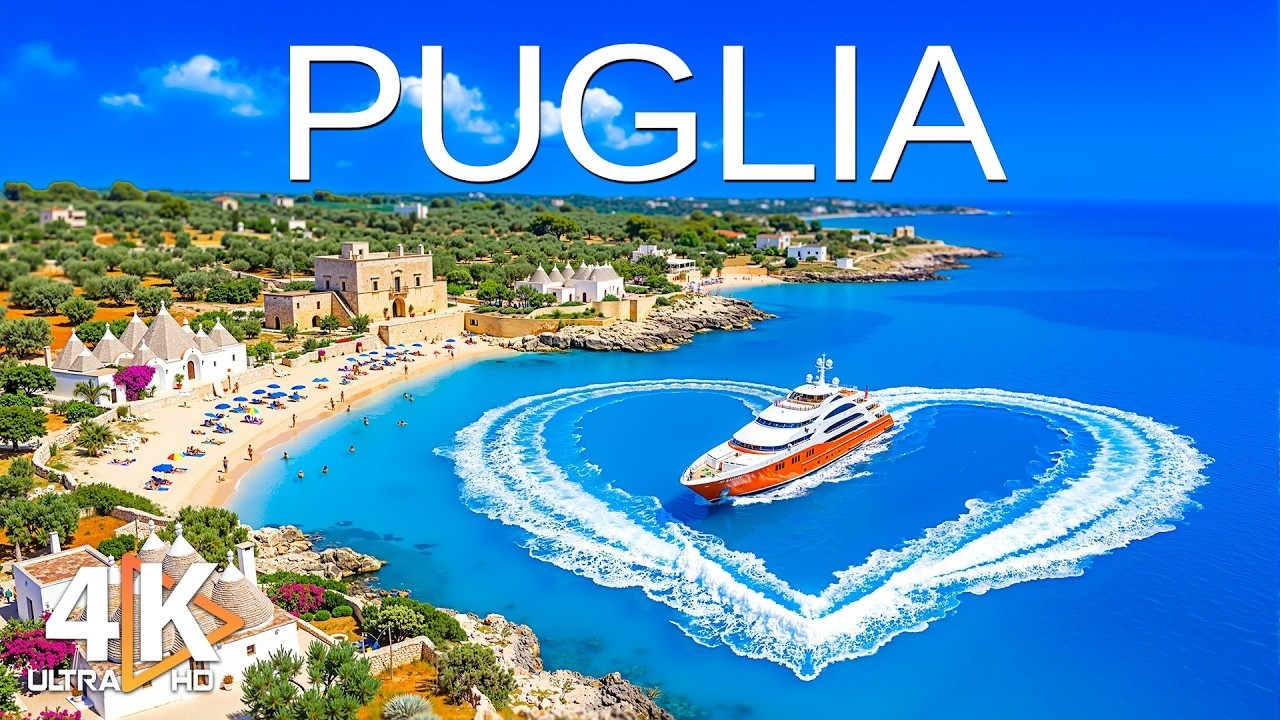 [4K] Puglia 2026 🇮🇹 Stunning Beaches & Rustic Landscapes – Deep House Chill Vibes