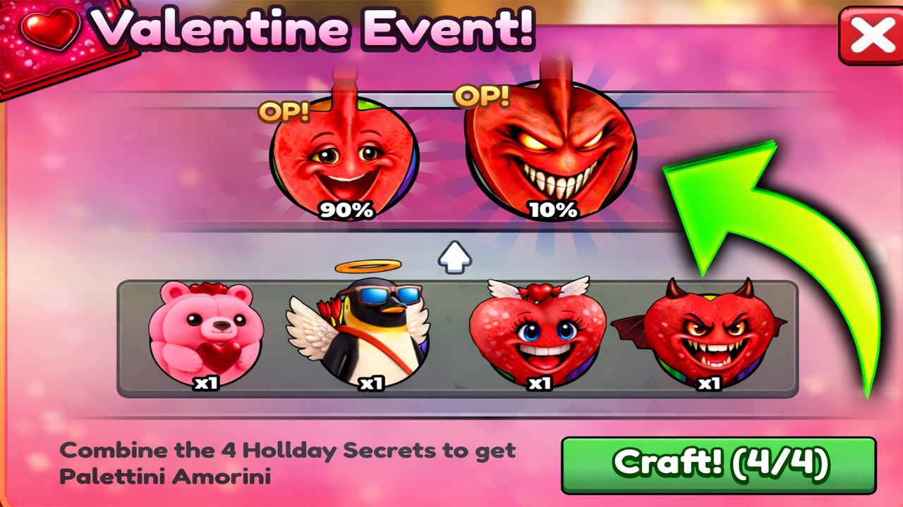 Roblox Brainrot Evolution - New Secrets Unlocked in Valentine Fuse: Prestige Palettini Amorini