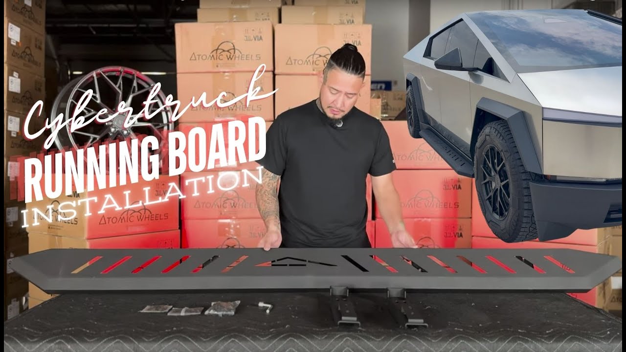 How to Install Atomic Wheels Running Boards on the Cybertruck