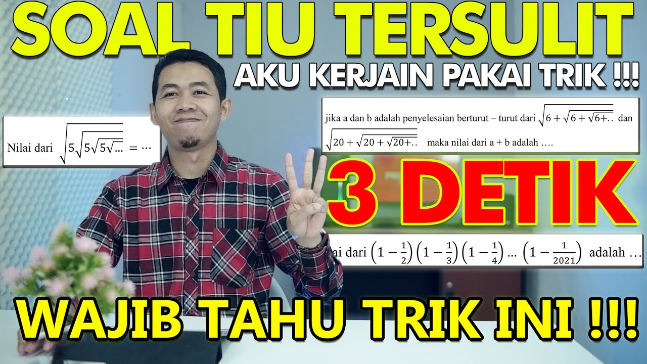 SOAL TIU CPNS 2021 | SOAL TERSULIT HANYA 3 DETIK !!!