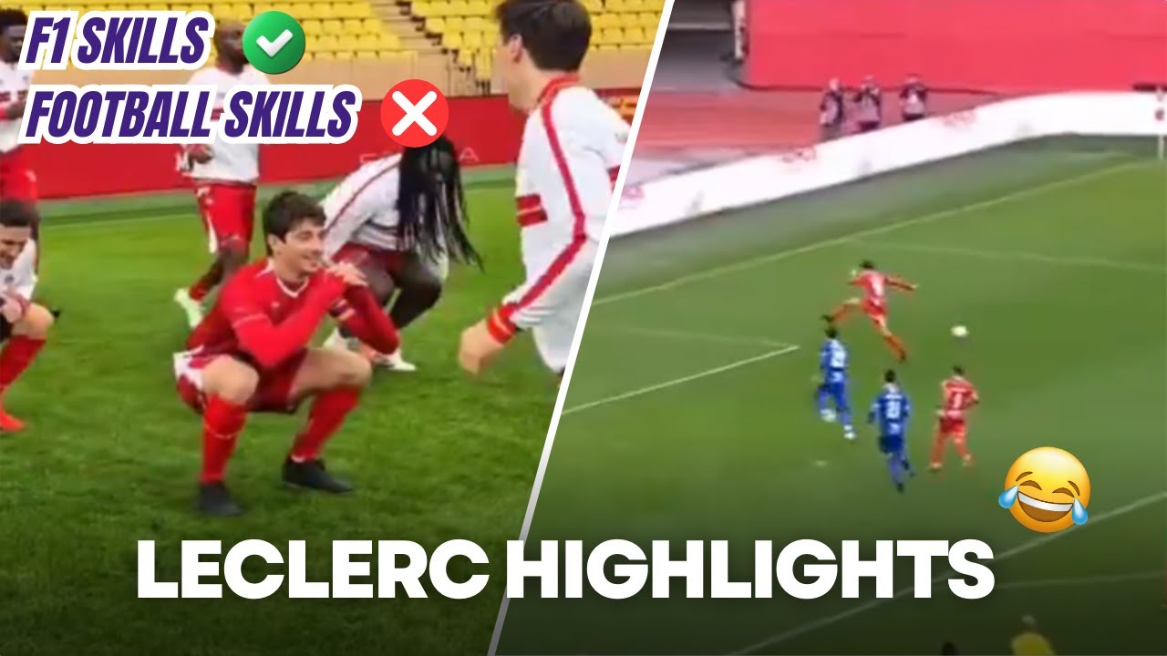 Charles Leclerc HILARIOUS FAILS Football Highlights at Fight AIDS Cup
