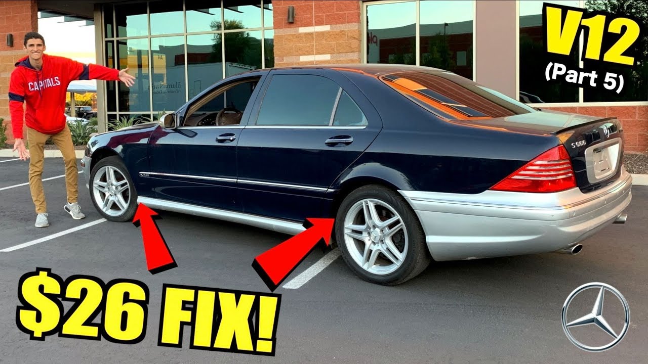 $850 Mercedes V12 First Drive! Simple $26 ABC Suspension Fix (Part 5)