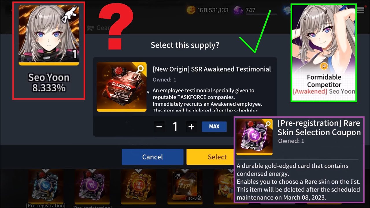 【COUNTER:SIDE】 Origin Update Coupons
