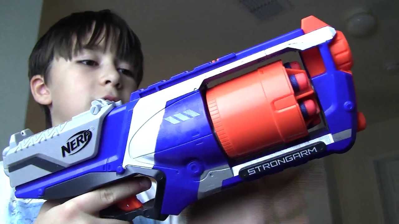N-Strike Elite Rough Cut gun, Elite Ravyen CS-18 and N-Strike Elite Strongarm Blaster(part2)