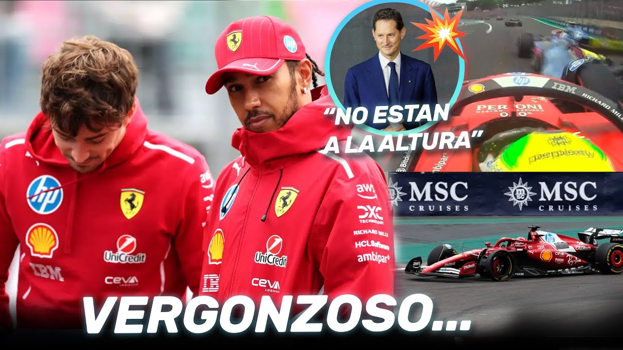 ¡¡EXPLOTA FERRARI! El VERGONZOSO ATAQUE de ELKANN CONTRA HAMILTON y LECLERC