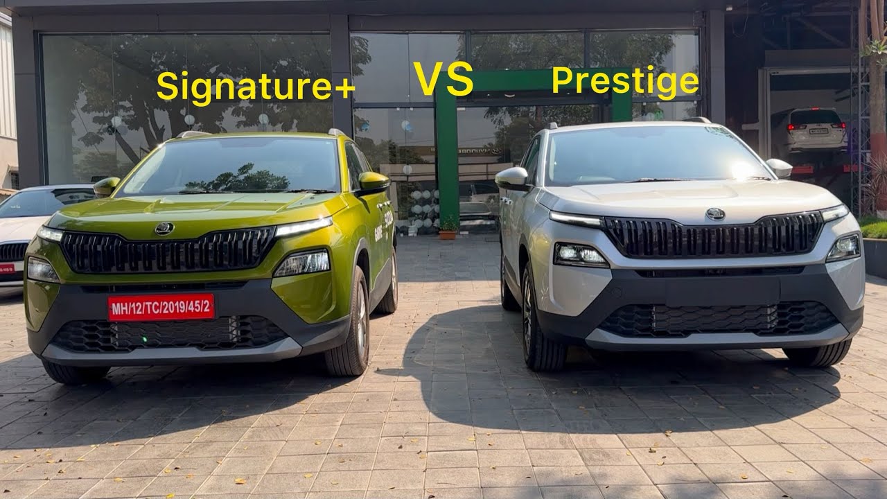 Skoda kylaq signature plus vs prestige Comparison Review