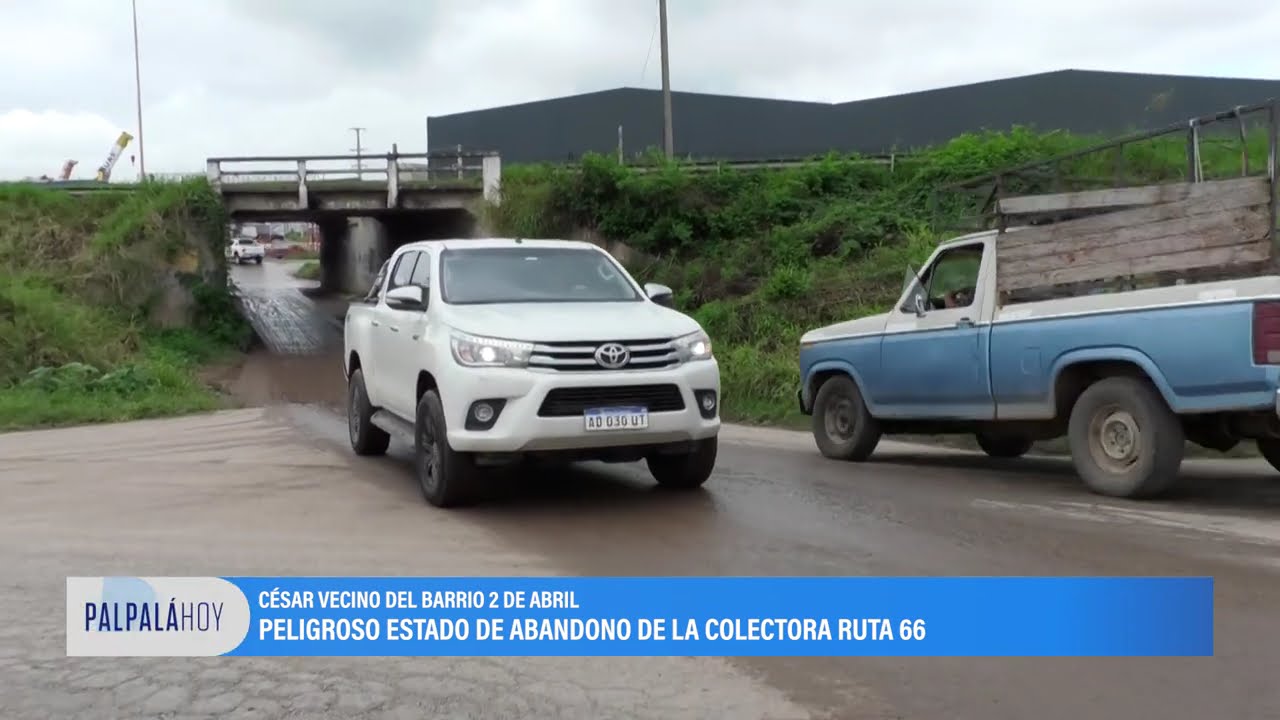 El ingreso a Palpalá por la colectora de Ruta 66 sigue siendo un peligro