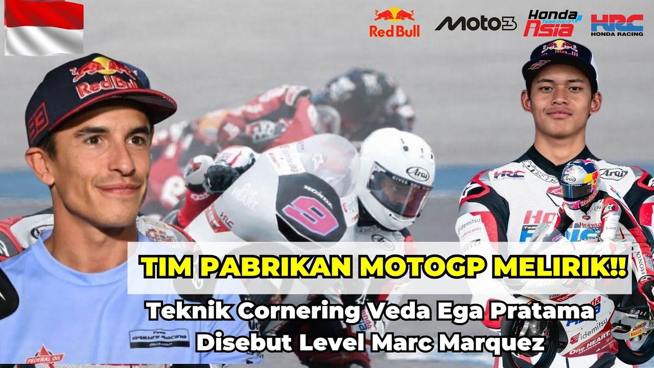 GILA ‼️ Pembalap Indonesia Gegerkan MotoGP Cornering Veda Mirip Marquez Jadi Sorotan Dunia