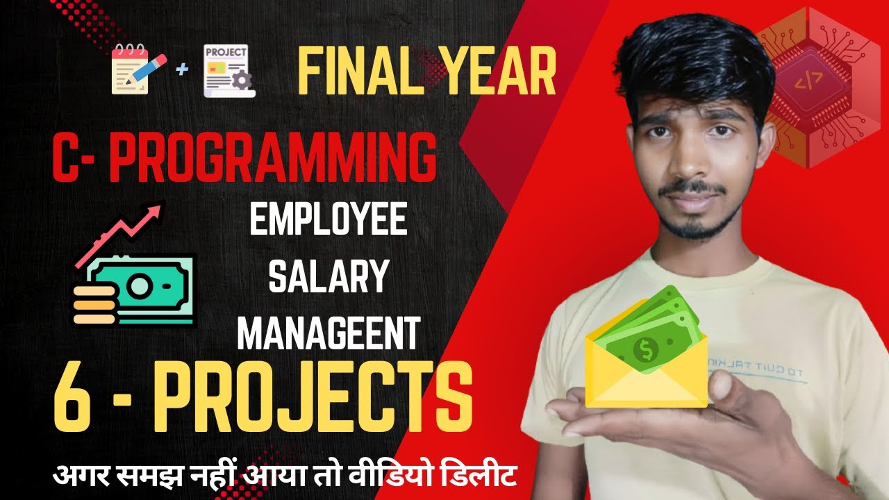 Project 6 Employee Salary Management System in C | Full Project Using Pointers & Dynamic Memory